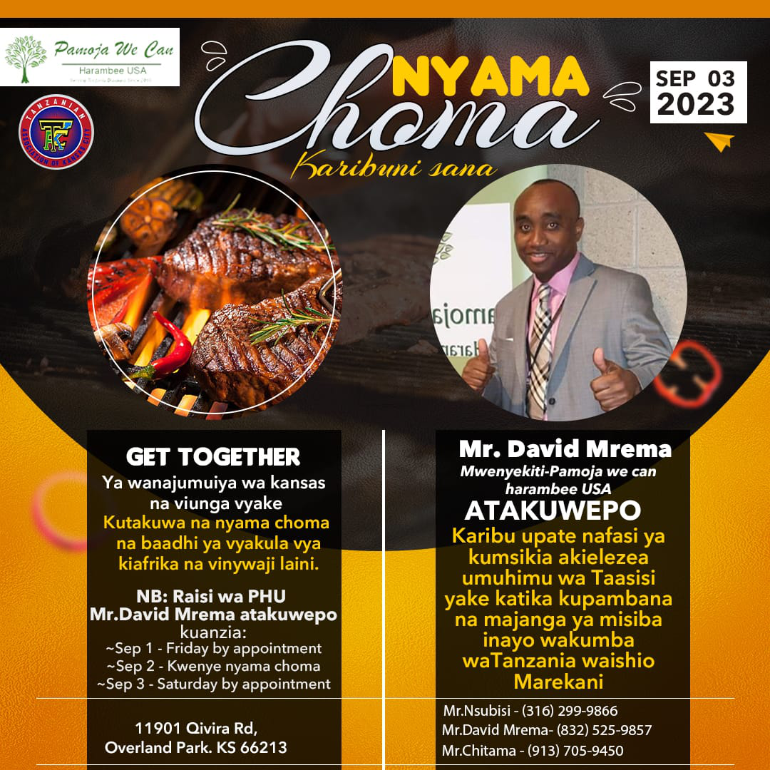 Nyama choma/ let's meet and greet/ joining/ register